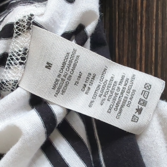 Black and white striped t-shirt - Picture 3 of 7